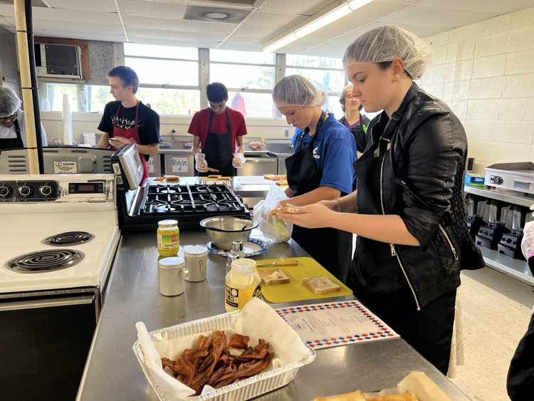 Students Doing Lunch Prep