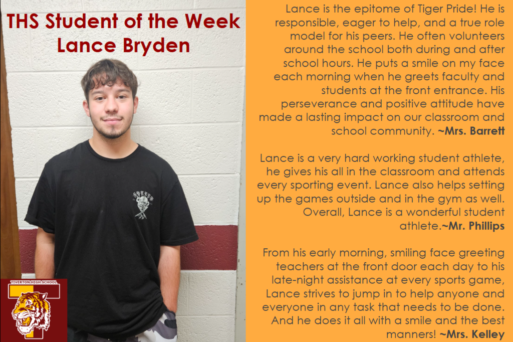 THS Student of the Week!