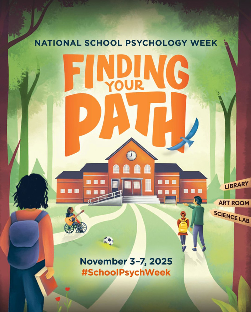 It’s National School Psychologist week! Our school psychologists help students, families, and staff navigate challenges and discover their unique paths to growth and achievement. Let’s take this week to thank Mrs. Urban and Mrs. Sunderland for the essential role they play in helping every student find their path to success.