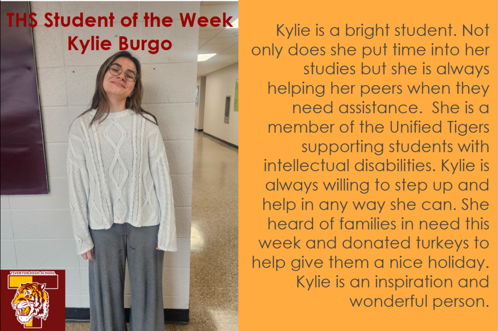 Student of the Week - Kylie Burgo