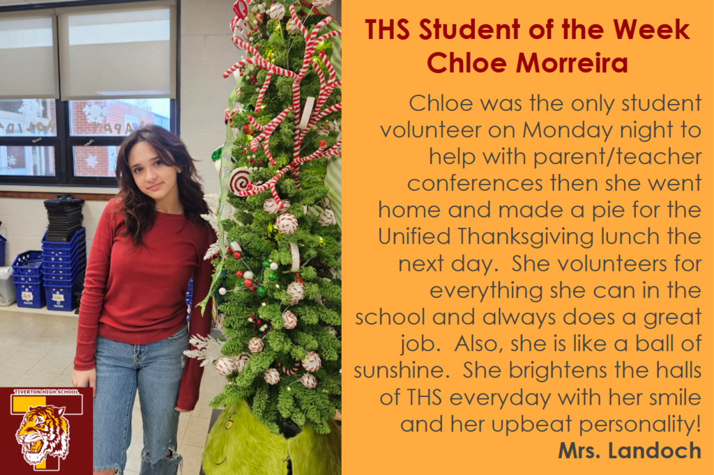 Student of the Week - Chloe Morreira