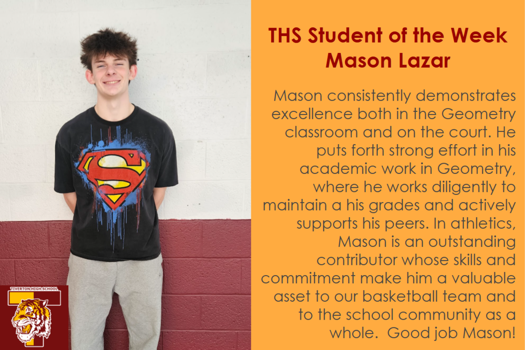 Student of the Month - Mason Lazar