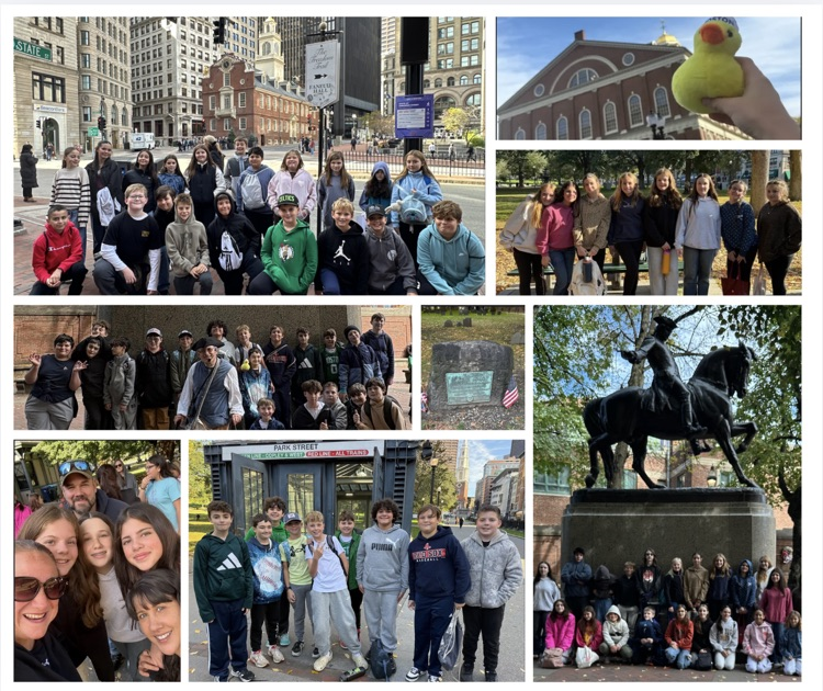Our sixth graders at Tiverton Middle School recently explored Boston's Freedom Trail. The walking tour features historically significant sites that brought history to life as we commemorate America’s 250th anniversary.