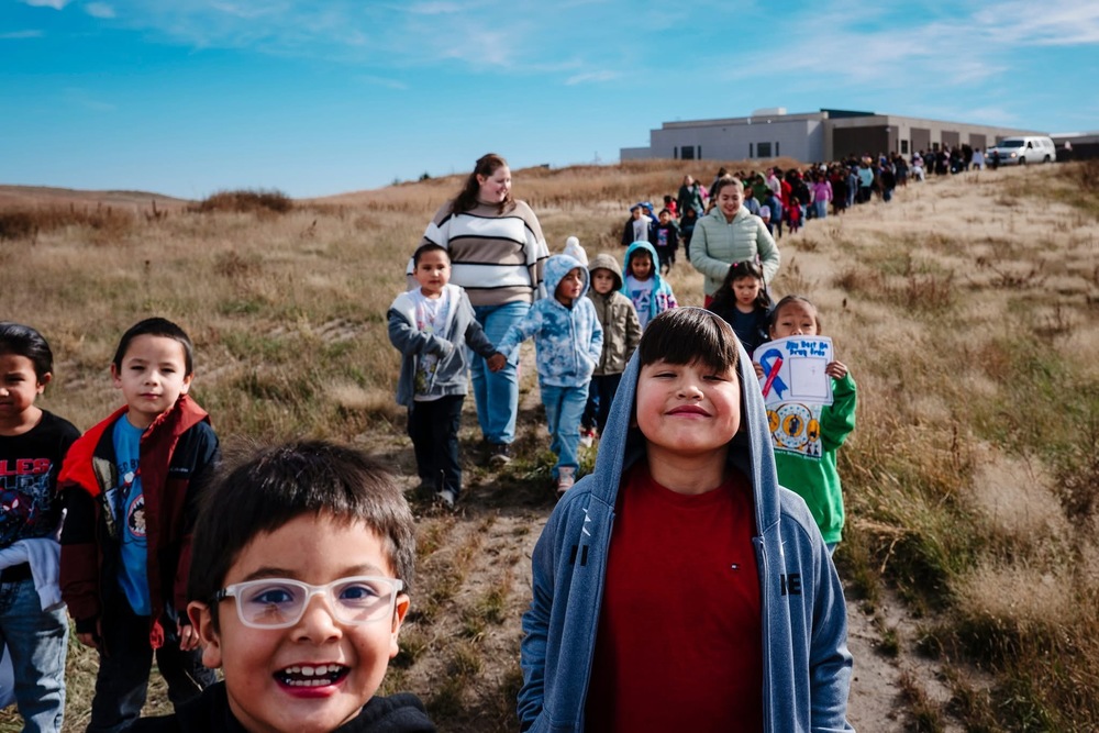 Rosebud Elementary Red Ribbon Walk