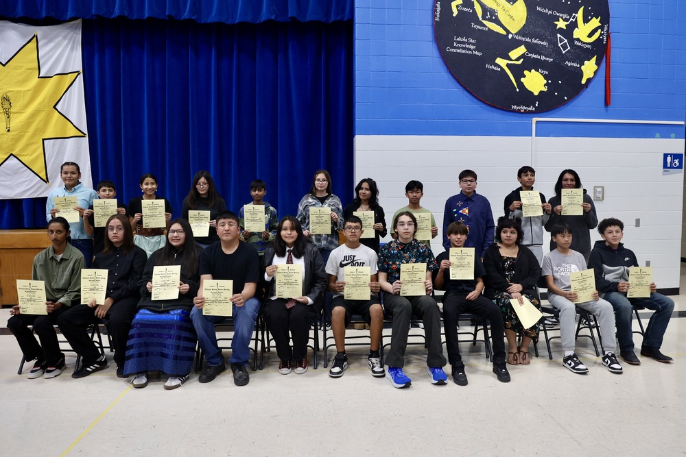 National Junior Honor Society Induction group picture