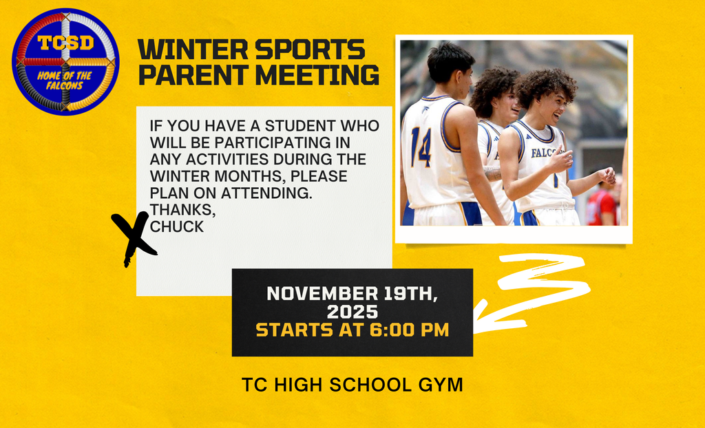 Winter sports parent meeting info flyer