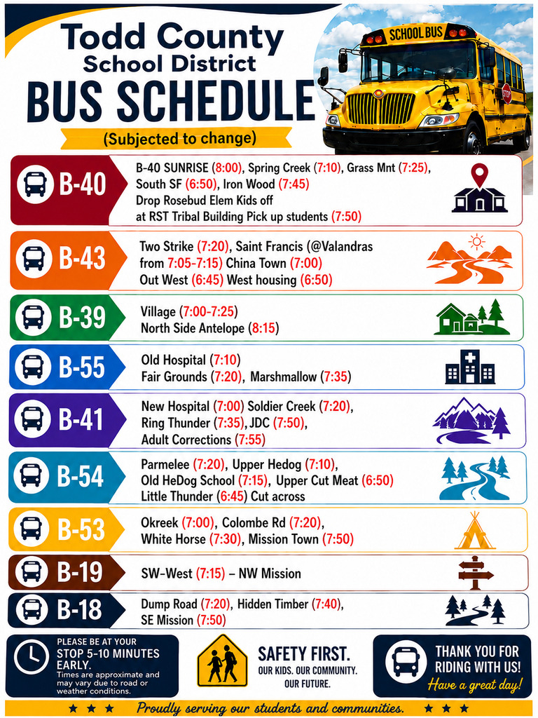 2026-2027 Bus Route