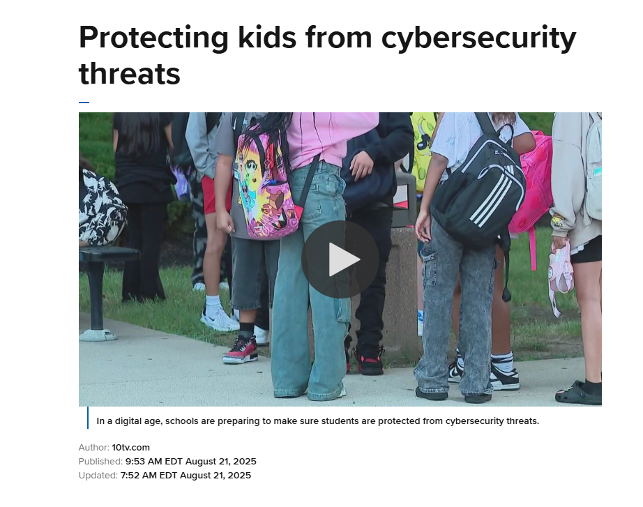 Channel 10 News Cybersecurity Story