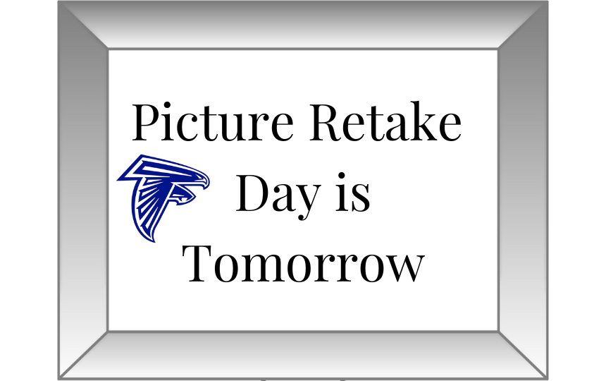 Picture Retake Day is Tomorrow with a falcon and a silver frame