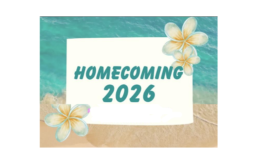 Homecoming 2026 with beach background