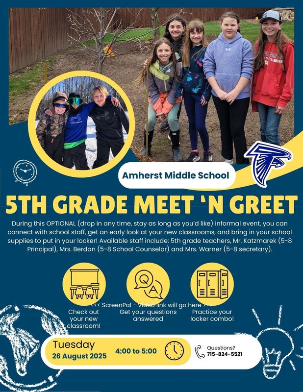 5th grade meet and greet flyer