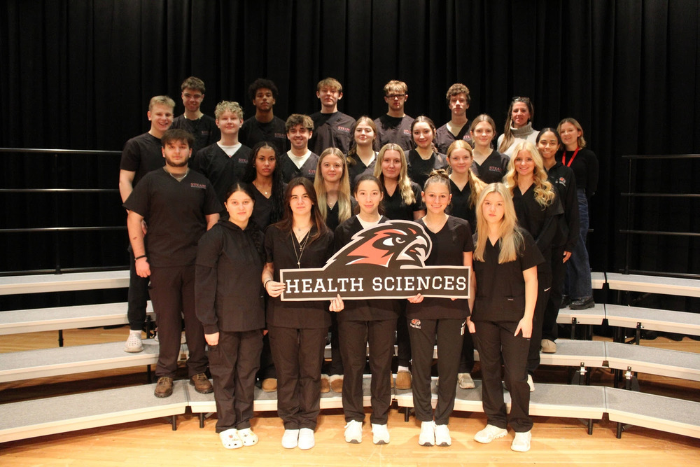 Health Science Cohort smiling for group photo