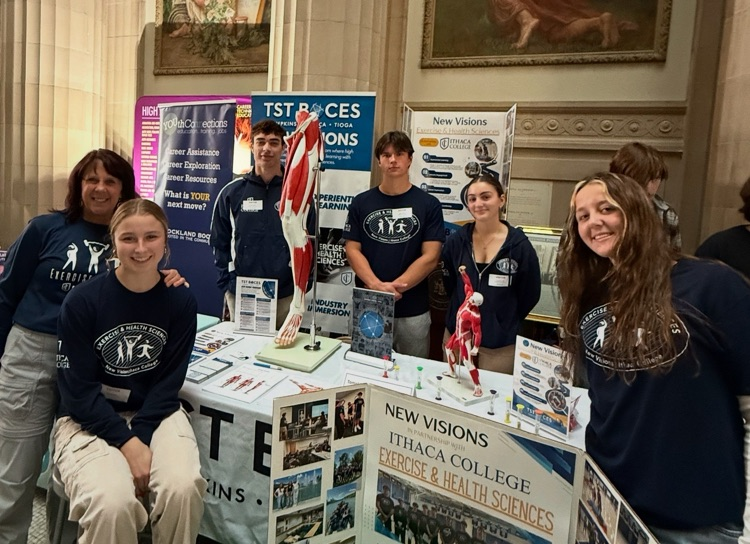 new visions students at the capitol for BOCES Expo day