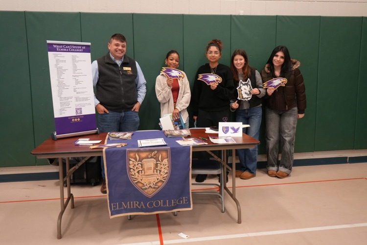 students at Pathways to your future fair with Elmira college