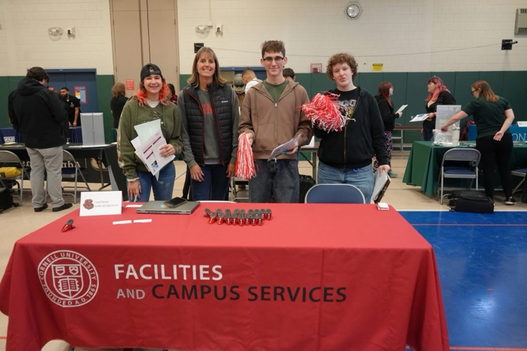 students at Pathways to your future fair with Cornell