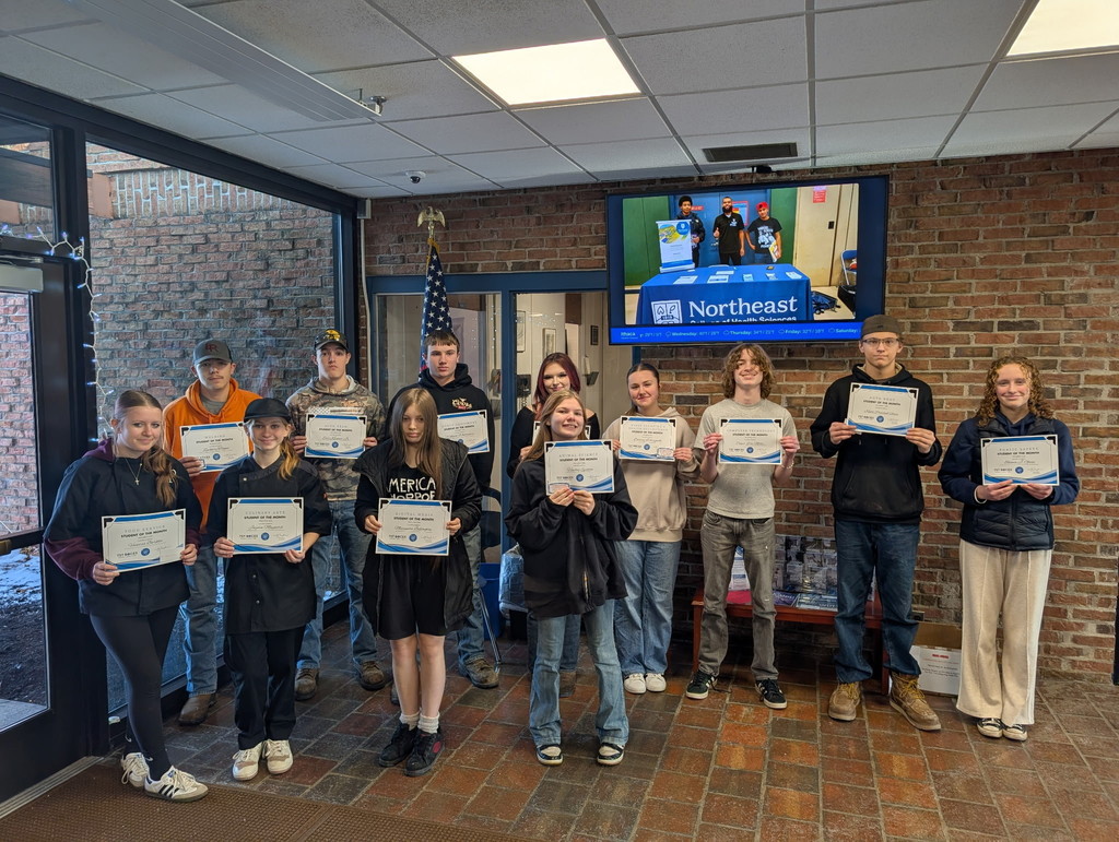 CTE Student of the Month - November 2025 PM students