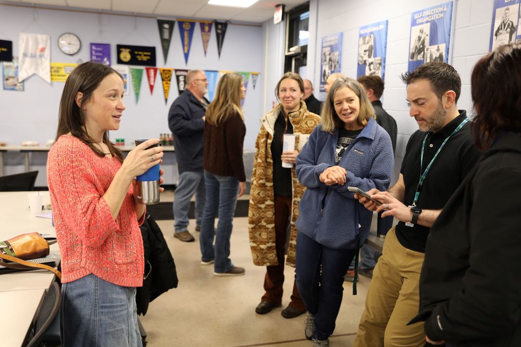 Celebrating Jennifer Hightower, TST's newest National Board Certified Teacher: Jennifer gathered with other teachers at celebration