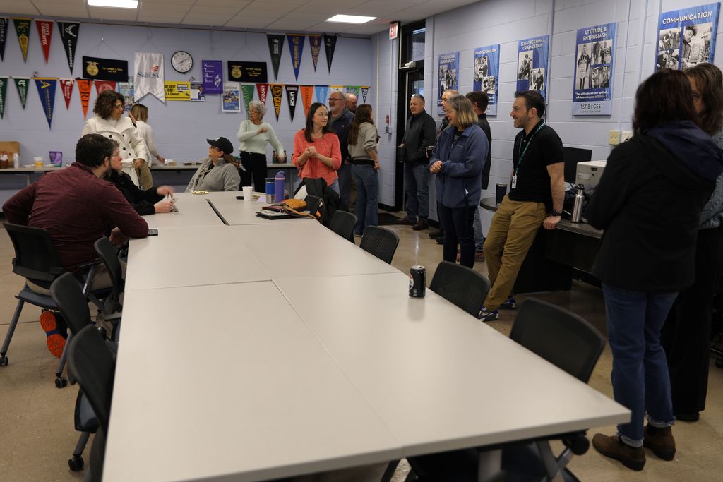 Celebrating Jennifer Hightower, TST's newest National Board Certified Teacher: Jennifer gathered with other teachers at celebration