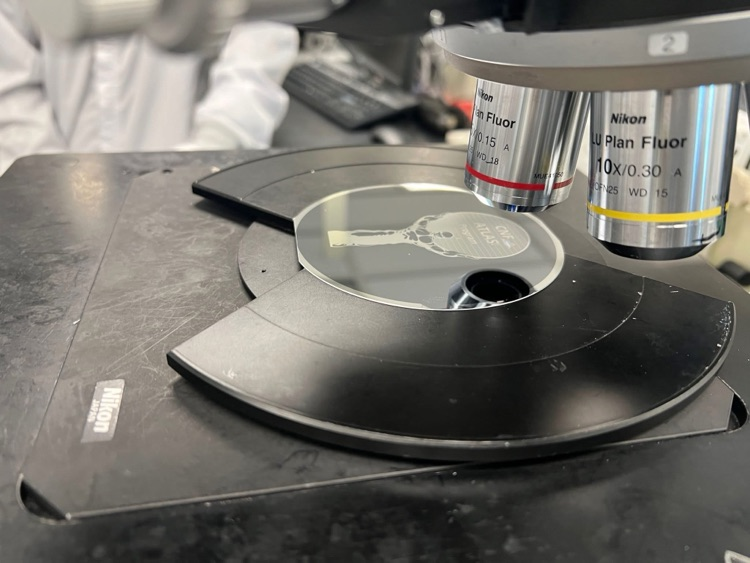 new visions engineering ATLAS Disc in clean room at Cornell NanoScale Facility