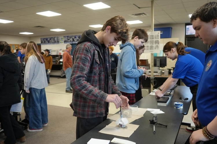 8th graders visiting CTE Programs from component school districts in public safety