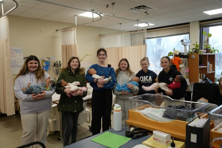 8th graders visiting CTE Programs from component school districts in nursing assisting