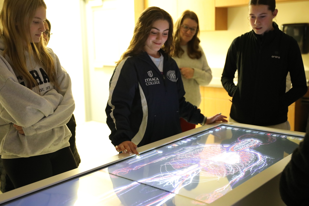 a current student showing potential new students the tools they will use