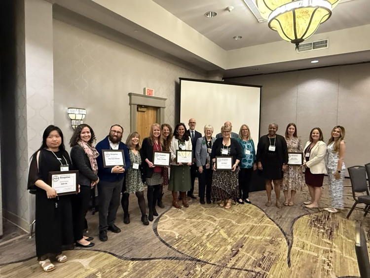 What's great in our state honorees in group smiling with awards