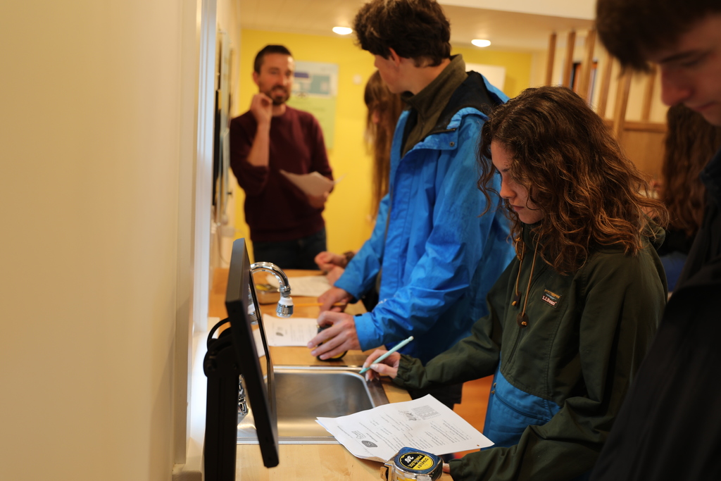 Some students looking at the PowerHouse
