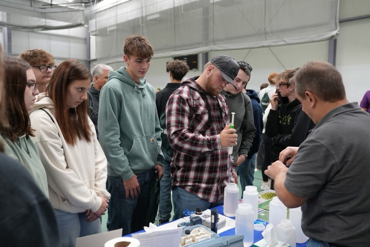 Students from TST BOCES interactive programs engaging with hands-on displays, technology demonstrations, and industry exhibits at the "How It's Made" Expo at Tompkins Cortland Community College.