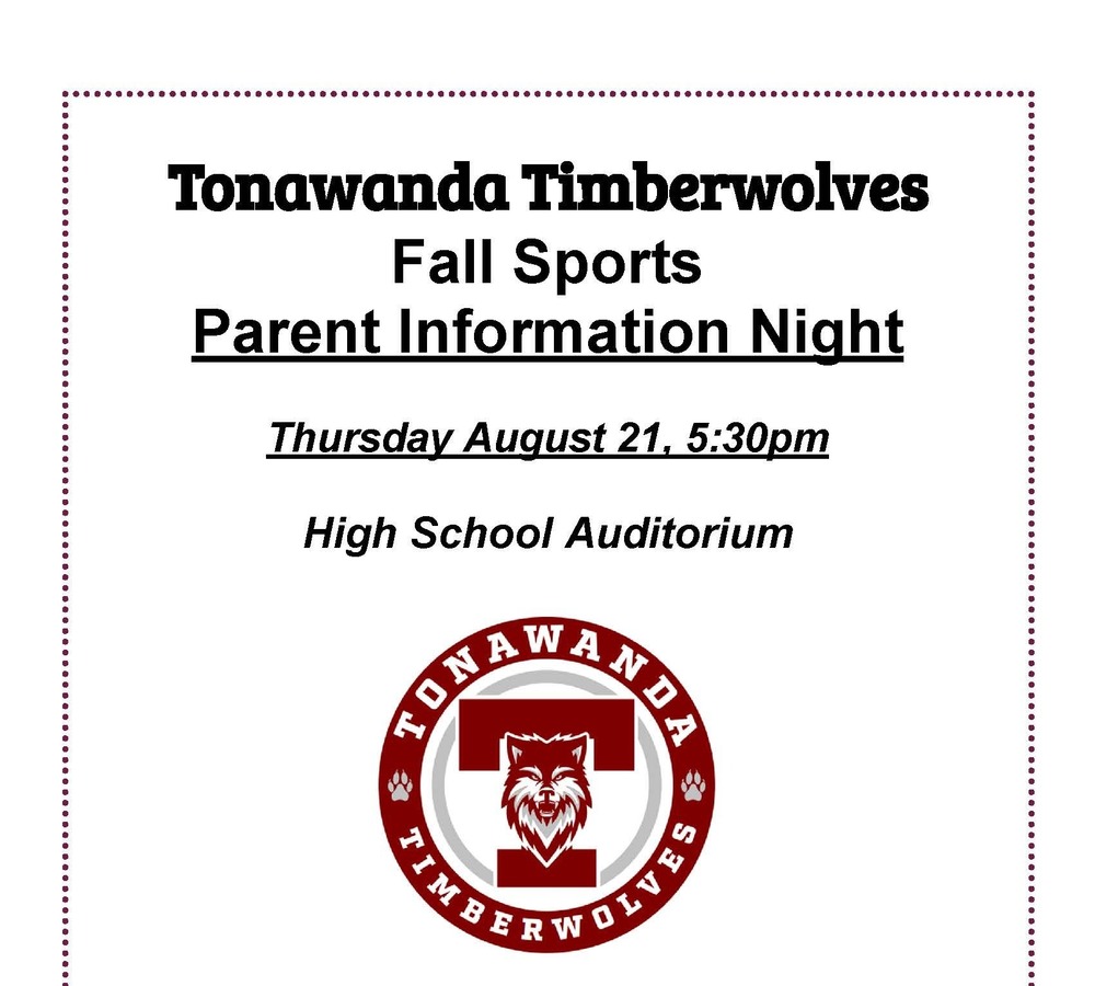 Fall Sports Parent Information Night header