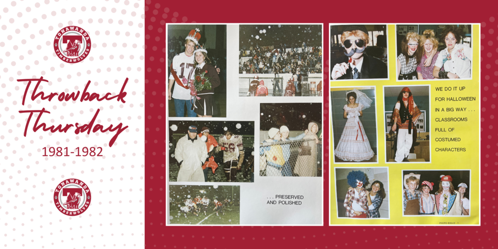 Throwback Thursday, 1981-1982 yearbook photos