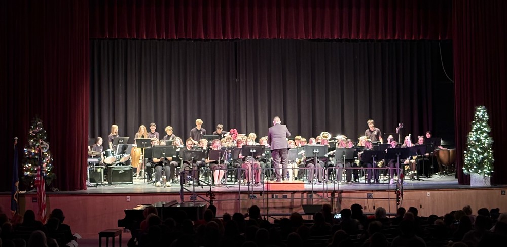 THS students perform at winter concert.