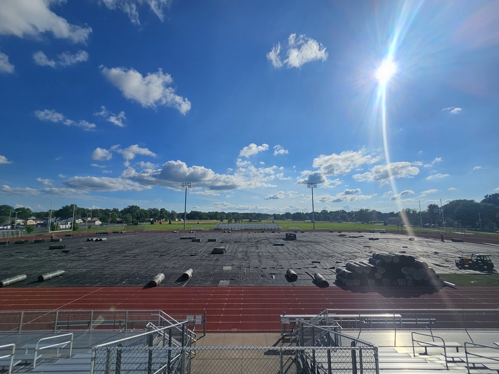 turf tear up on football field
