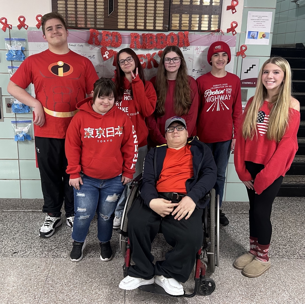Students dress in red for Red Ribbon Week