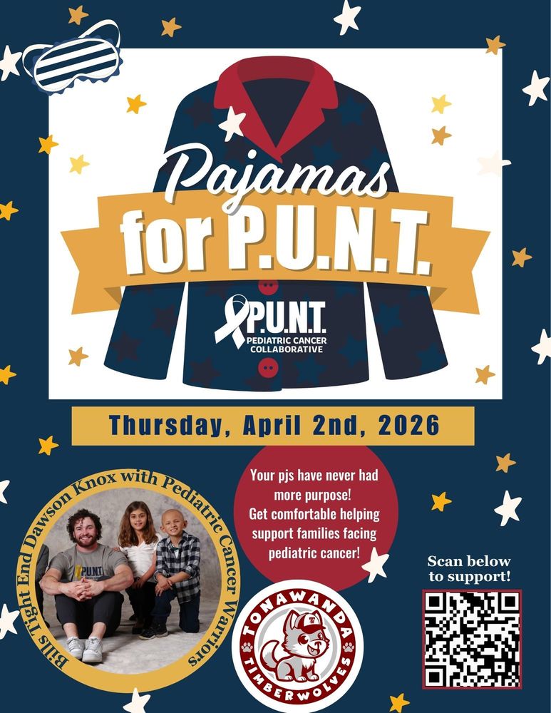 Pajamas for P.U.N.T. flyer
