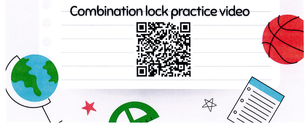 Combination Lock practice video QR code