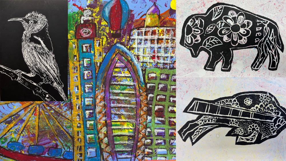 Tonawanda art pieces from E1B Art Show