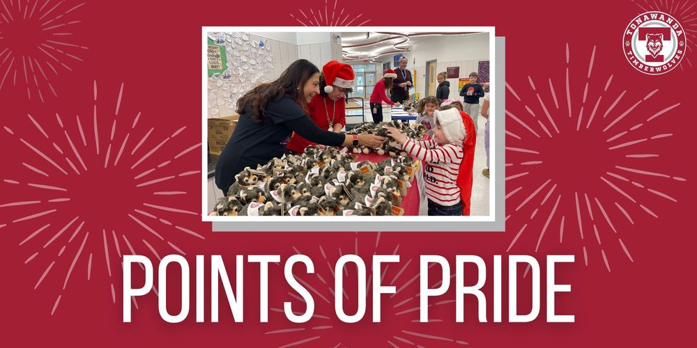 Student receive birthday gifts at TES.