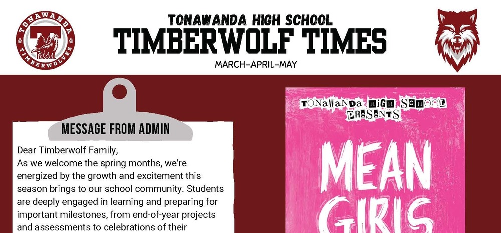 THS Spring Newsletter header