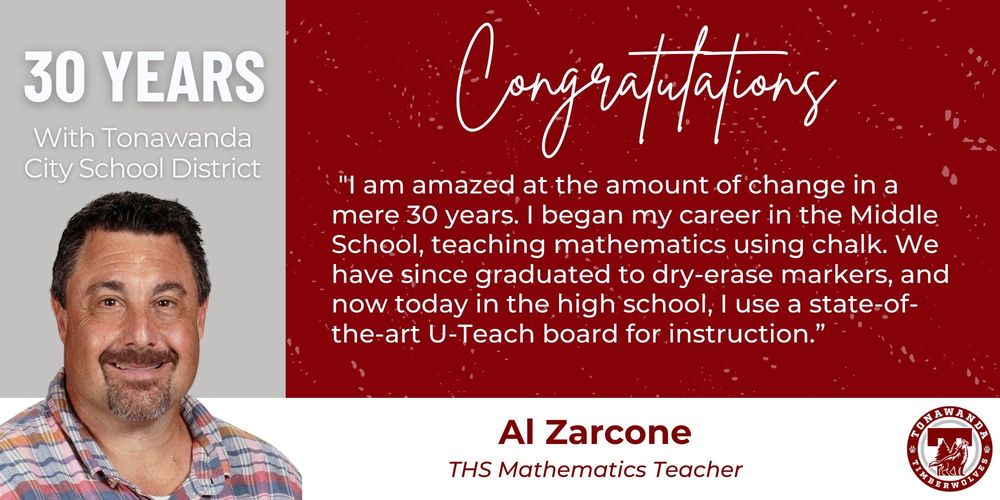 congratulations, 30 years, al zarcone
