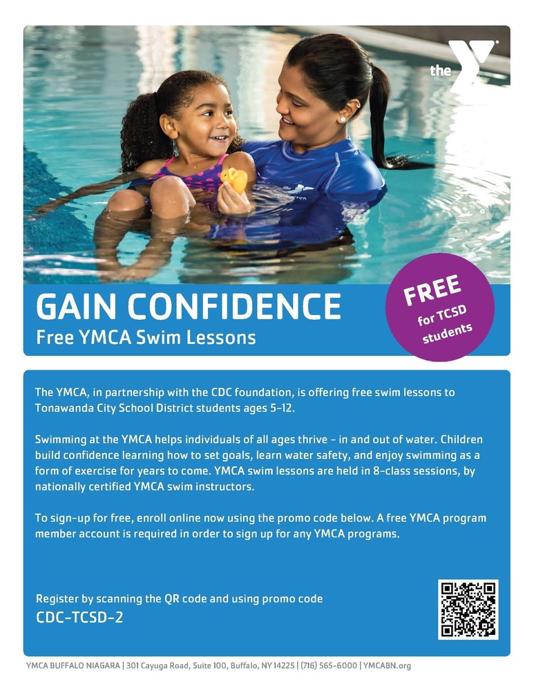 Free YMCA Swim Lessons Flyer
