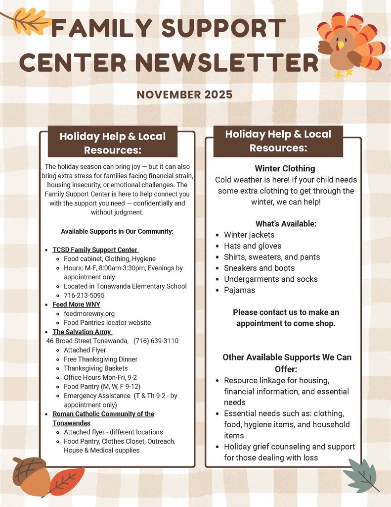 November Family Support Center Newsletter