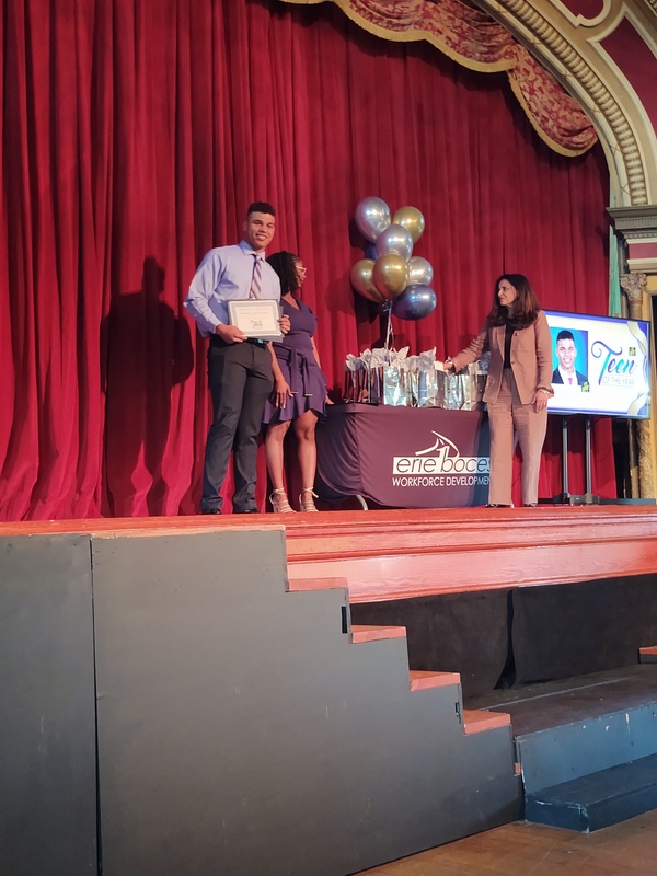 Markell is recognized as Teen of the Year.