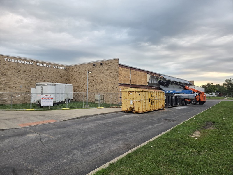 construction at middle school