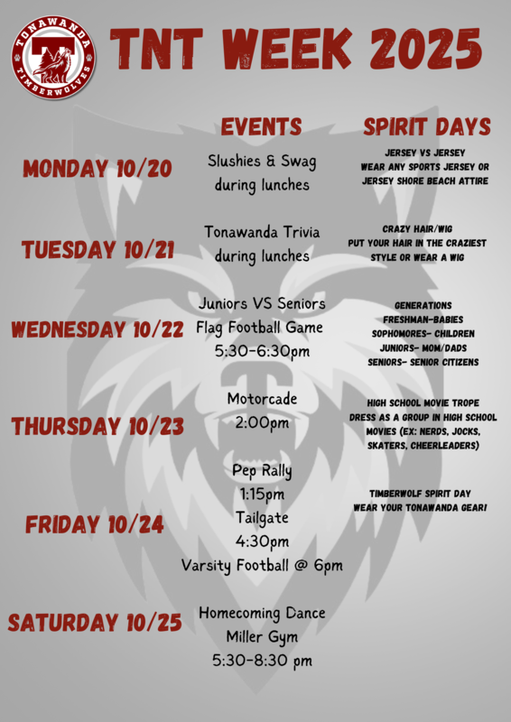 TNT Week events graphic