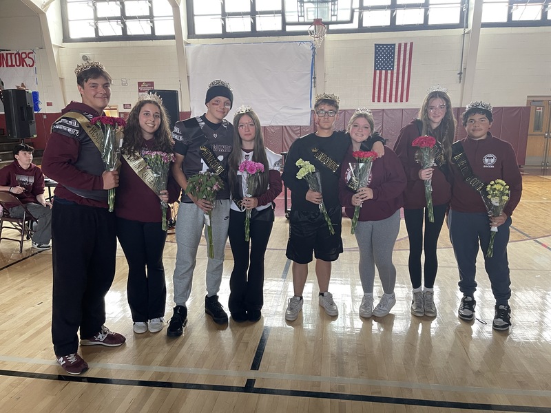 Students celebrate at THS Pep Rally.