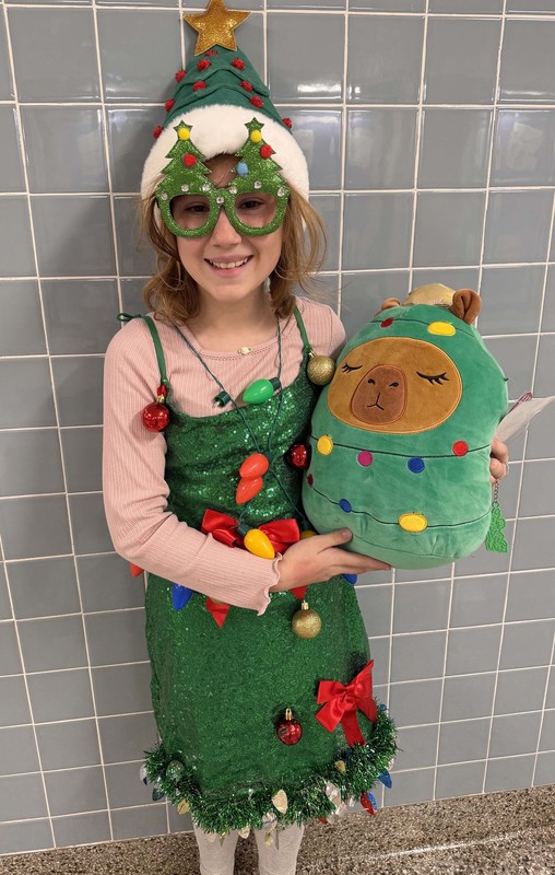 student dressed as elf