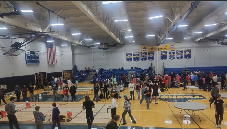 students competing at tech wars