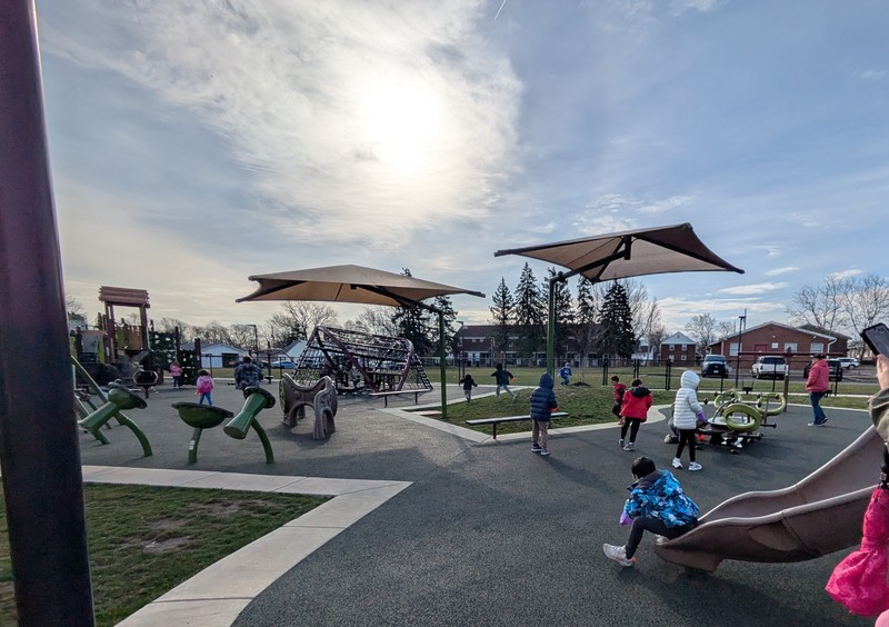 Elementary students participate in Easter Egg Hunt.