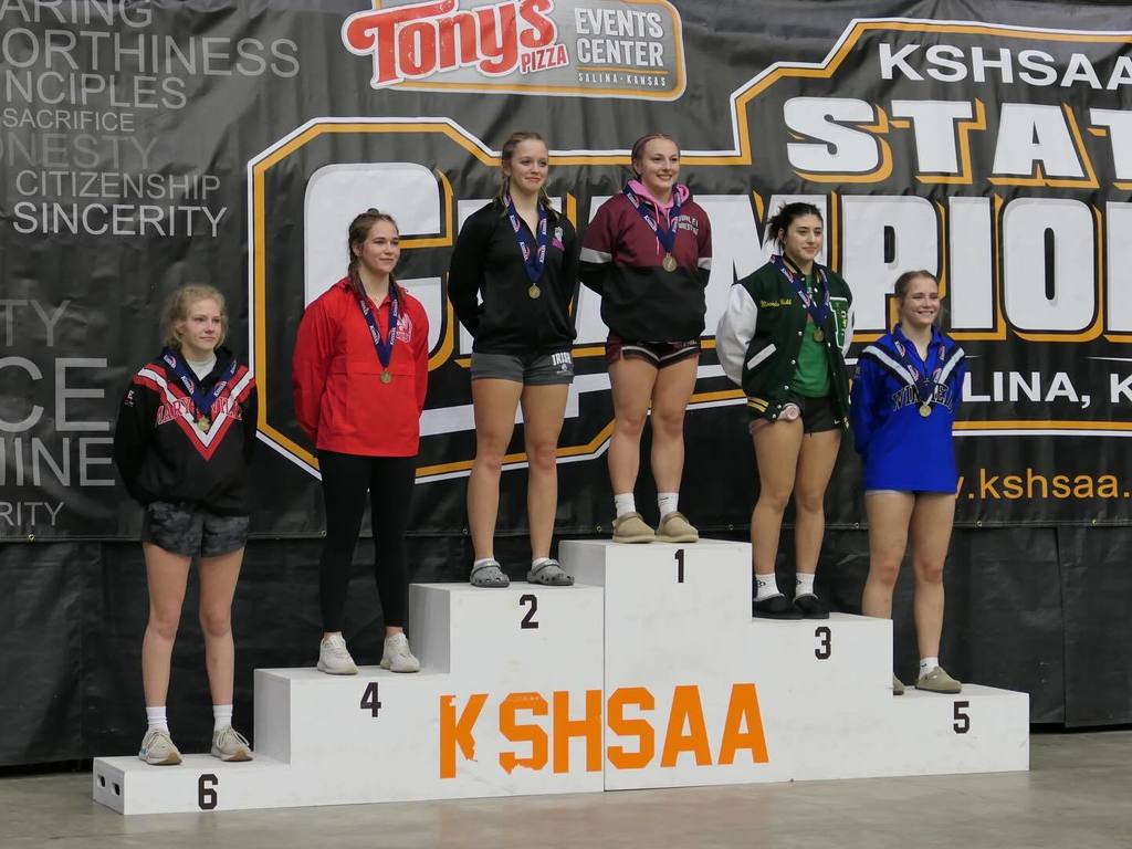 Mackenzie Colgrove stands on fifth place podium spot